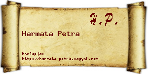 Harmata Petra névjegykártya
